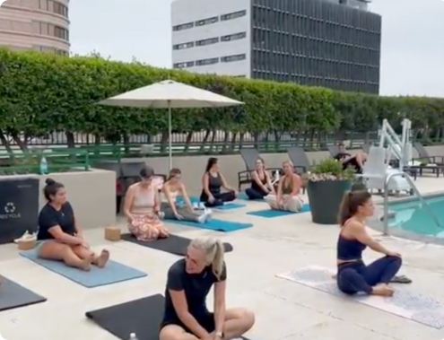 Sunrise & Poolside Yoga